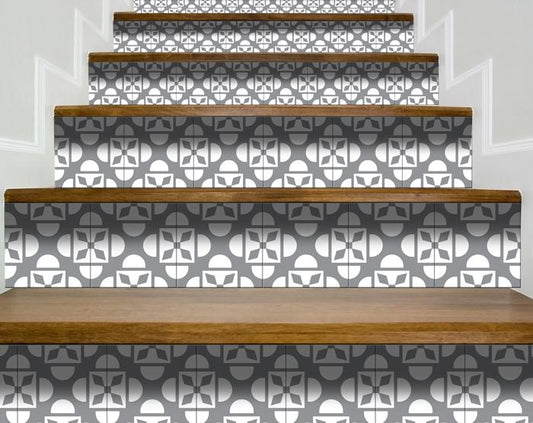 8" X 8" Light Gray And White Coli Peel And Stick Tiles