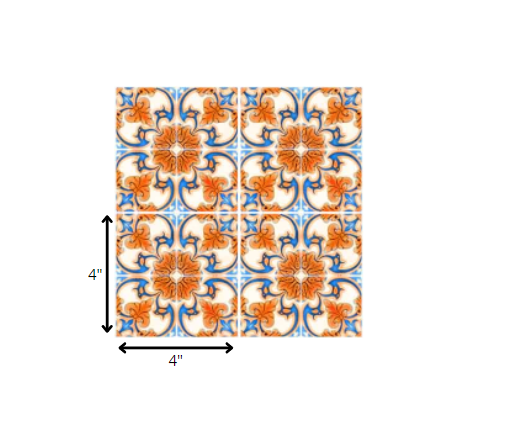 4" X 4" Queen Mosaic Removable Peel And Stick Tiles