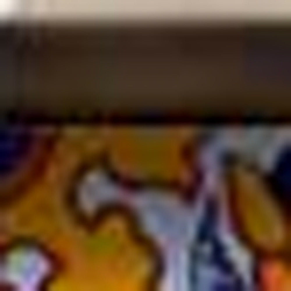 6" X 6" Orange Red And Blue Peel And Stick Removable Tiles