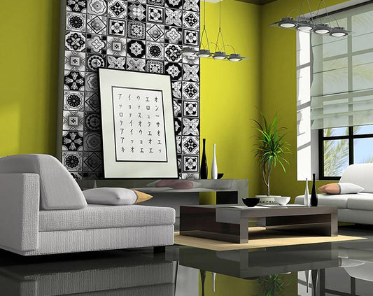 8" X 8" Black White And Gray Mosaic Peel And Stick Removable Tiles