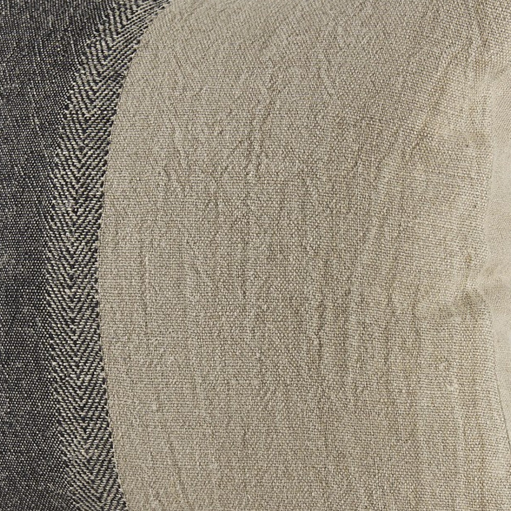 Black And Gray Two Tone Pillow Cover