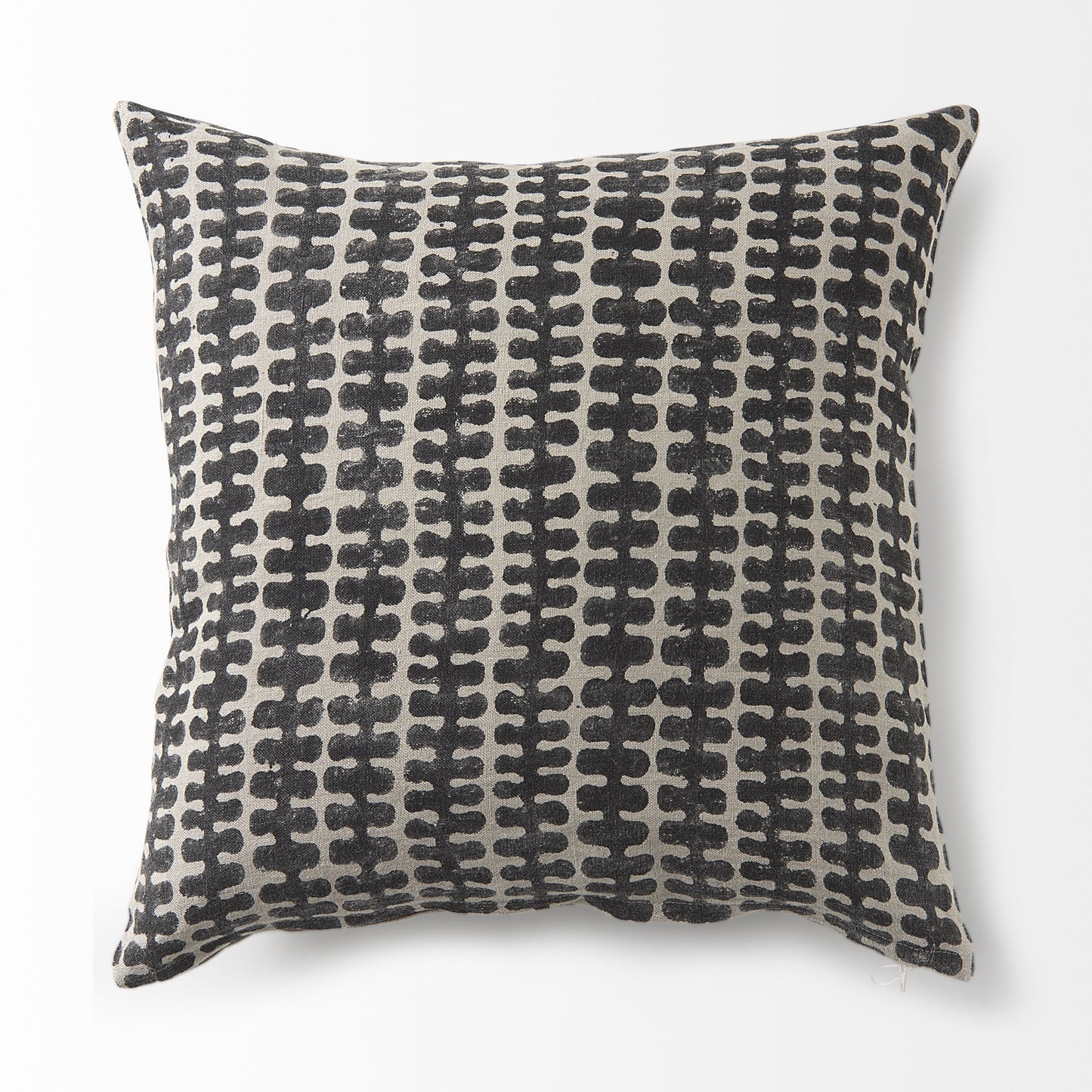 Light Gray And Black Throw Pillow Cover