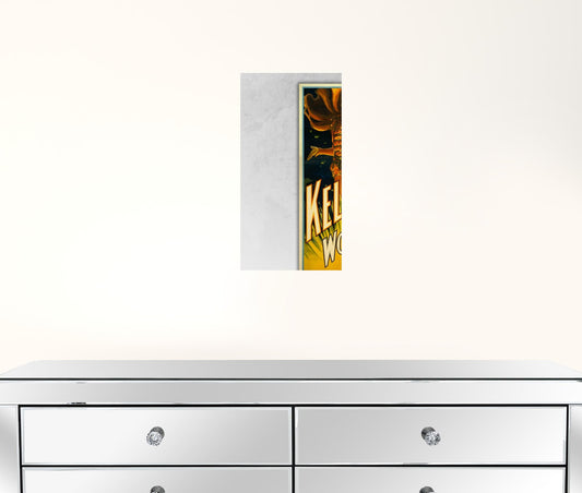 6" X 12" Keller's Wonders Vintage Magic Poster Wall Art