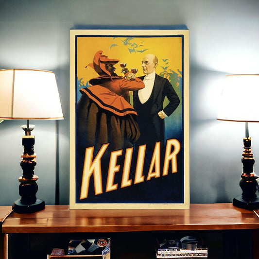Kellar Levitation Vintage Magic Unframed Print Wall Art