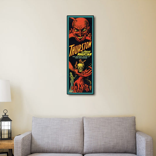 24" X 72" Thurston The Great Wonder Show Vintage Magic Poster Wall Art