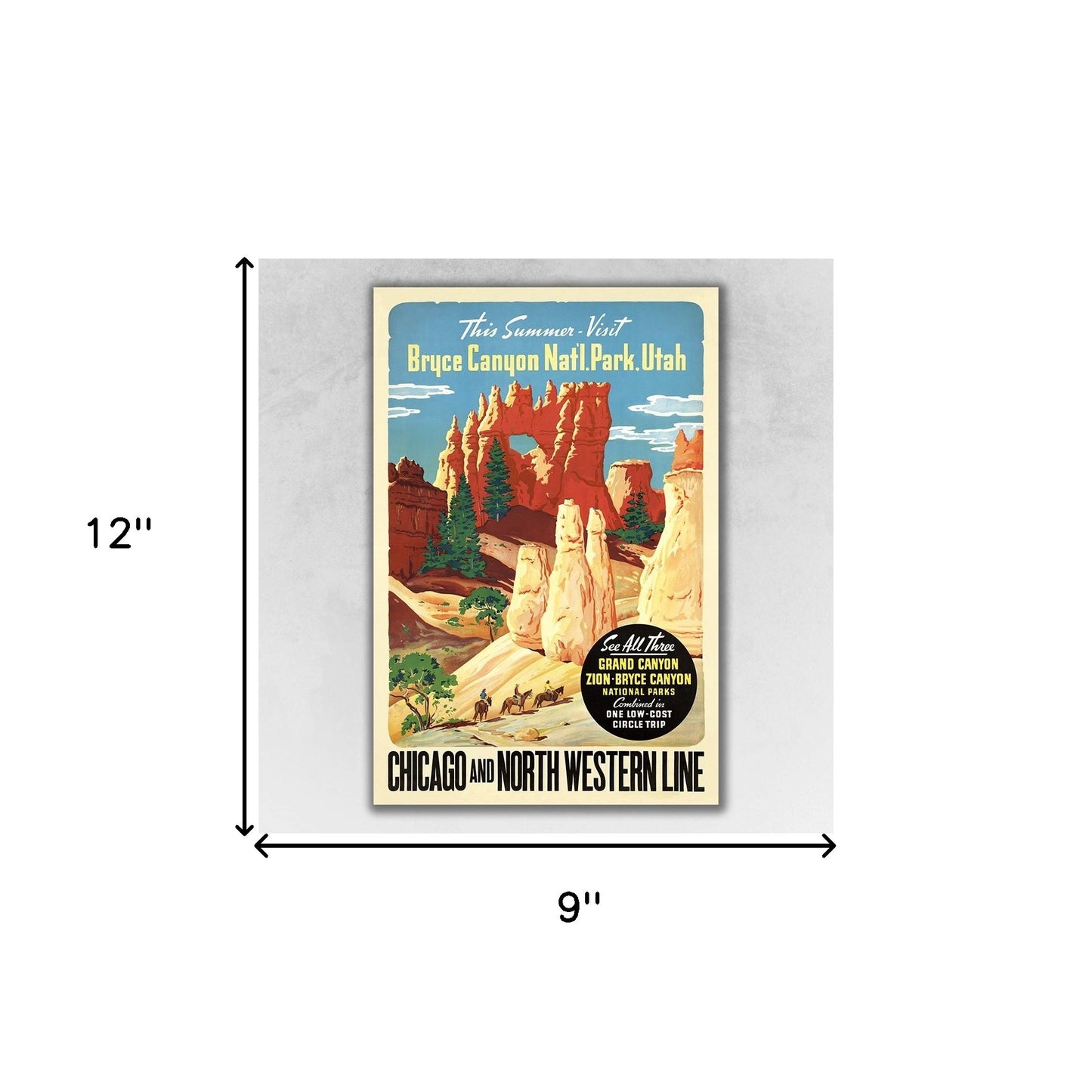 Vintage 1920S Adirondack Mountains Unframed Print Wall Art