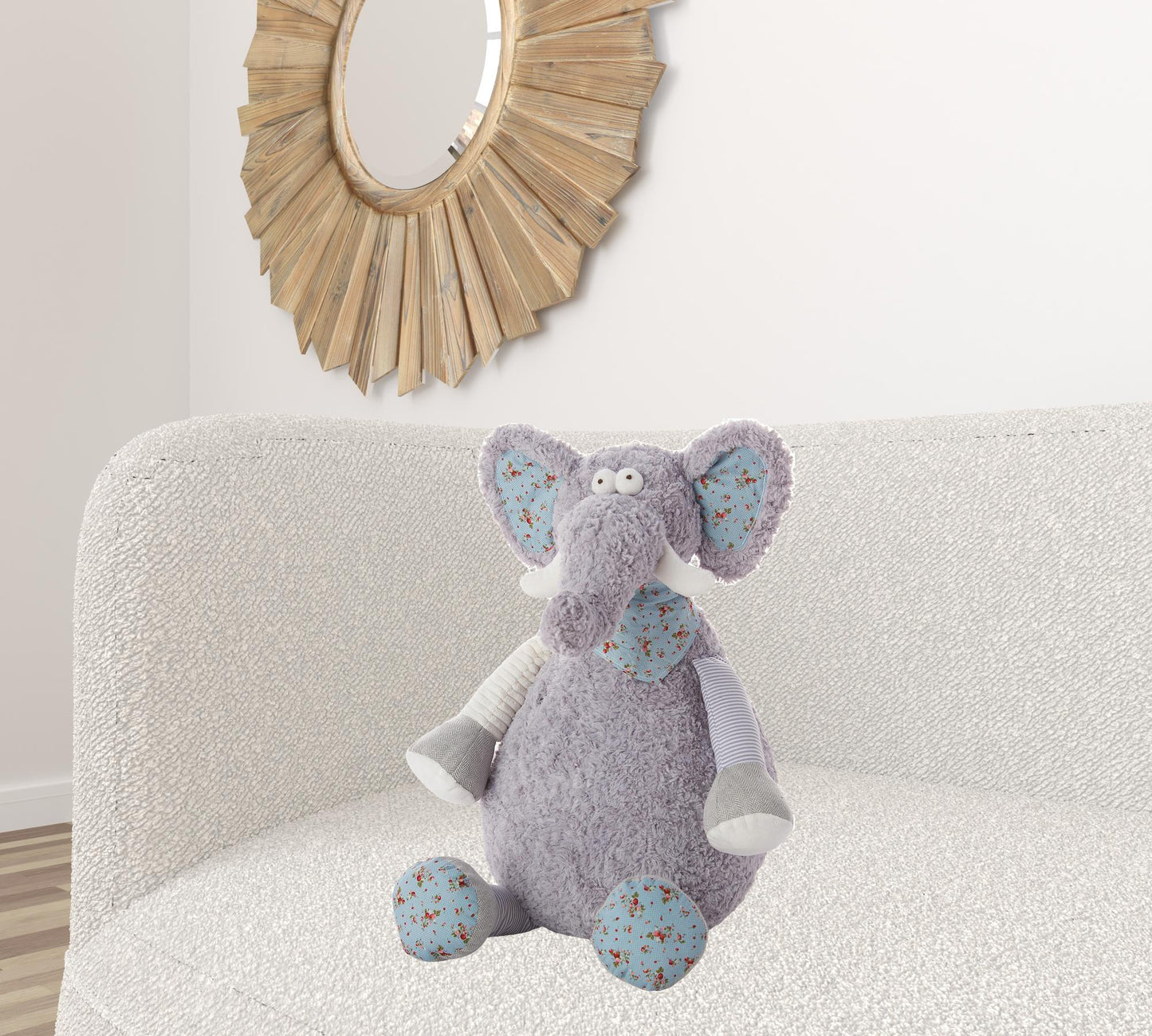 22" X 26" Gray Novelty Polyester Pillow