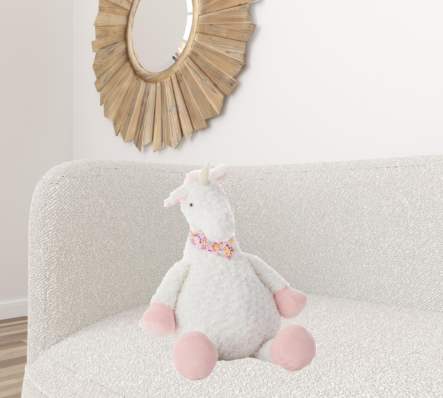 22" X 26" Ivory Novelty Polyester Pillow
