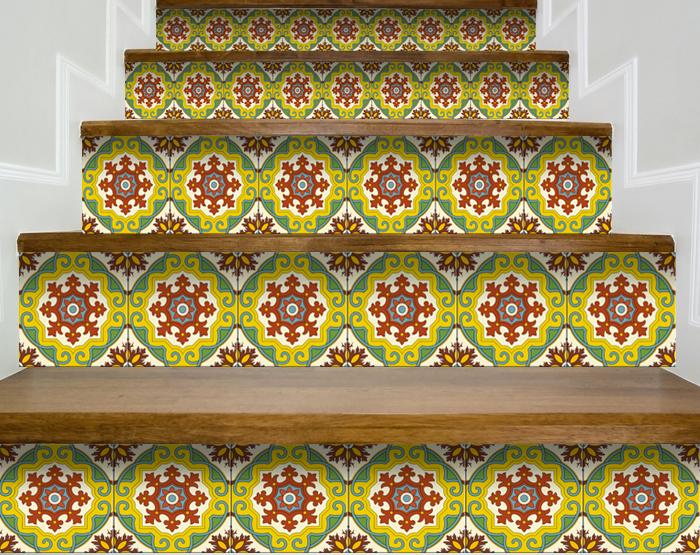 7" X 7" Fortuna Peel and Stick Removable Tiles
