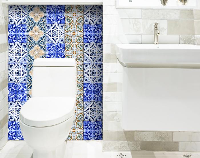 7" X 7" Bella Mix Mosaic Removable Peel and Stick Tiles