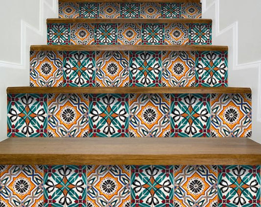 5" X 5" Terra Agra Peel And Stick Removable Tiles