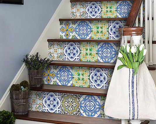 7" X 7" Cana Multi Mosaic Peel and Stick Tiles