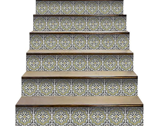 5" X 5" Vintage Aegean Removable Peel and Stick Tiles