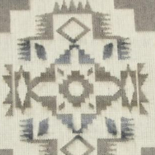 20" Ultra Soft Light Gray Southwest Handmade Pillow Cover