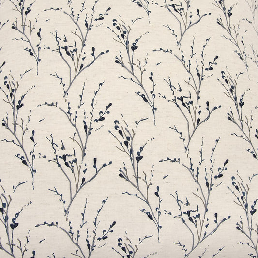 Blue Tiny Floral Buds Throw Pillow