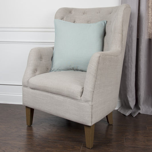 Blue Solid Light Textured Modern Throw Pillow