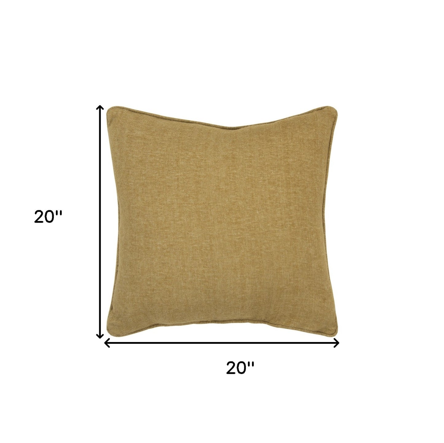 Gold Solid Classic Decorative Throw Pillow
