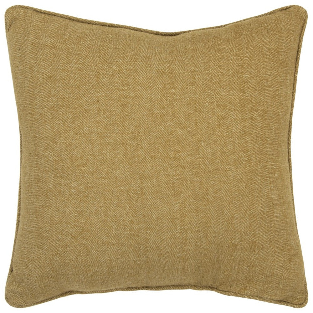 Gold Solid Classic Decorative Throw Pillow