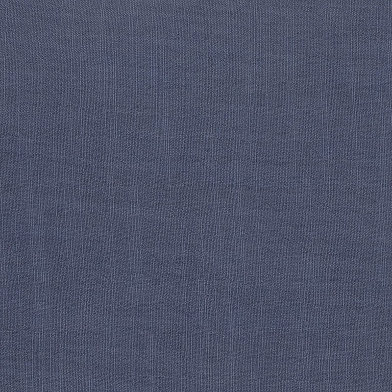 Slate Blue Solid Color Flange Edge Throw Pillow