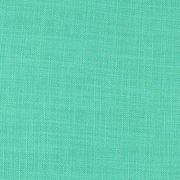 Aqua Solid Color Flange Edge Throw Pillow