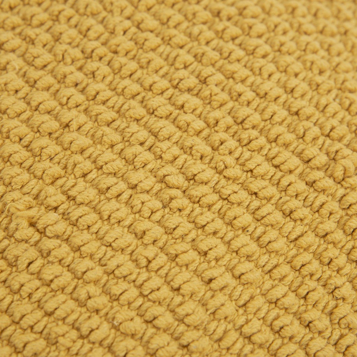 Yellow Nubby Textured Modern Throw Pillow