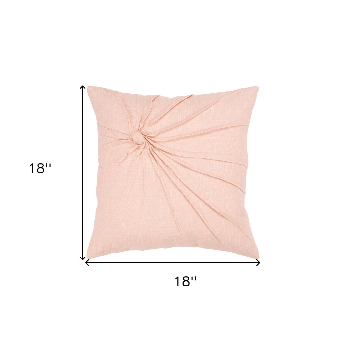 Pink Twisted Knot Modern Down Throw Pillow