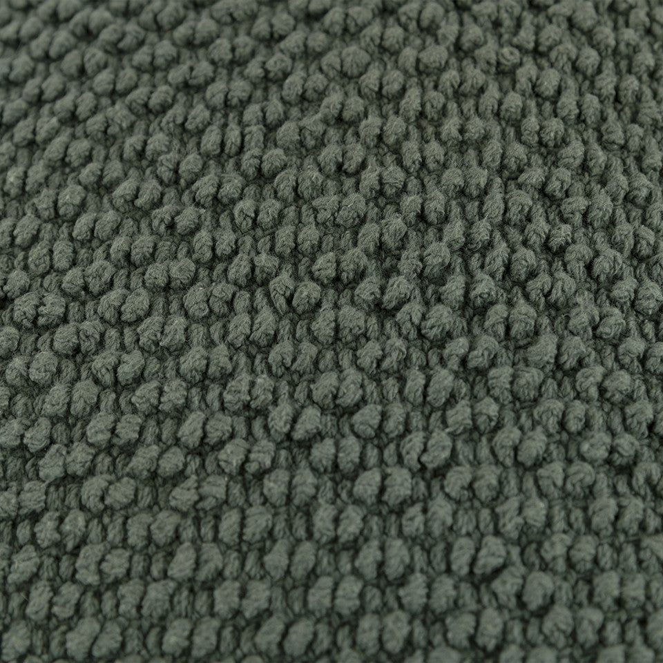 Olive Green Nubby Textured Modern Throw Pillow