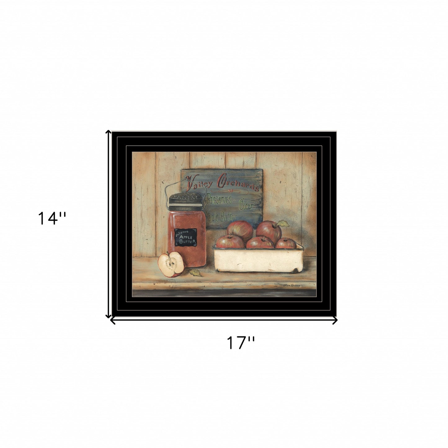 Apple Butter 2 Black Framed Print Wall Art