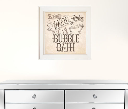 When All Else Fails 2 White Framed Print Wall Art