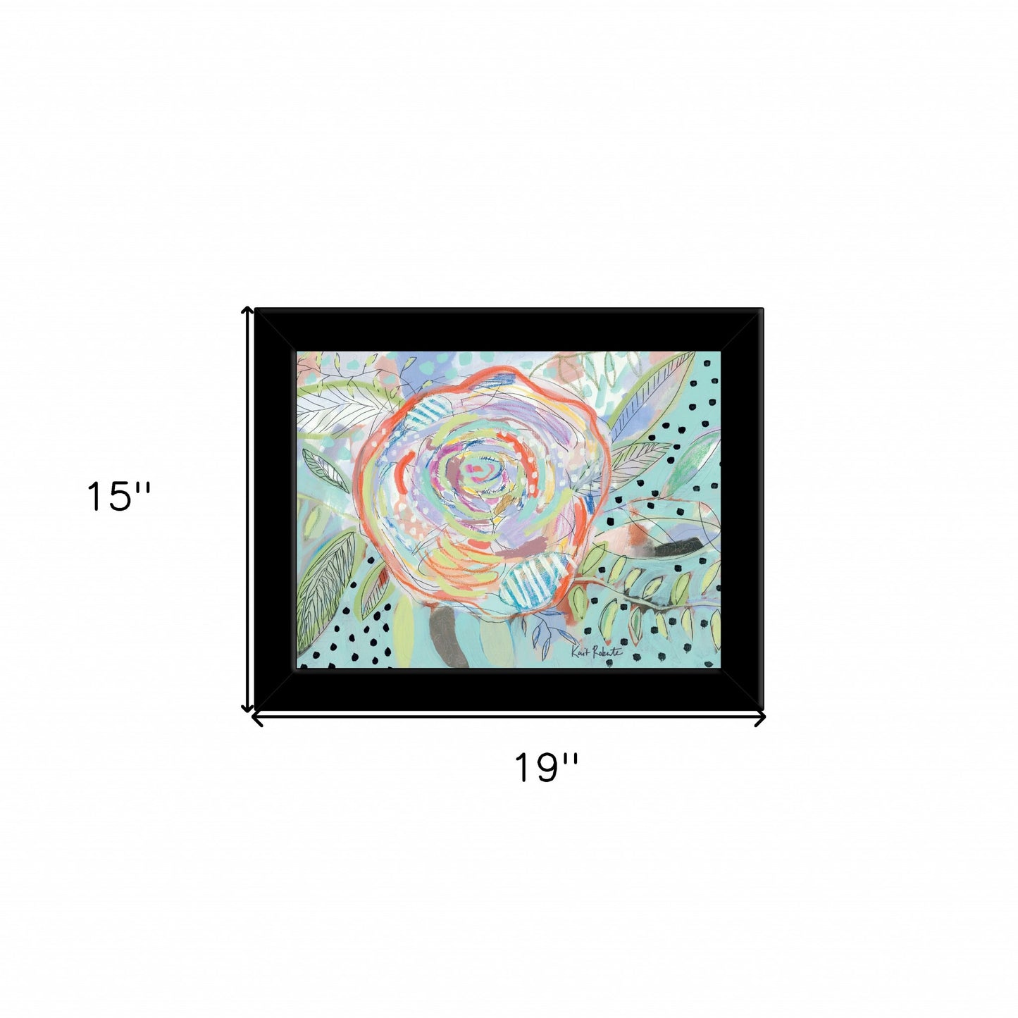 Bloom For Yourself 4 Black Framed Print Wall Art