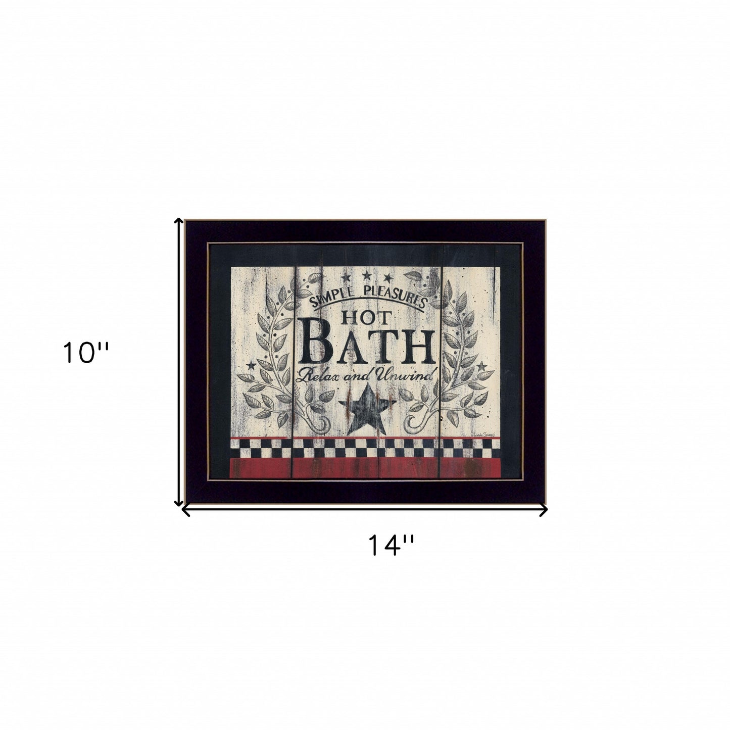 Hot Bath 15 Black Framed Print Wall Art