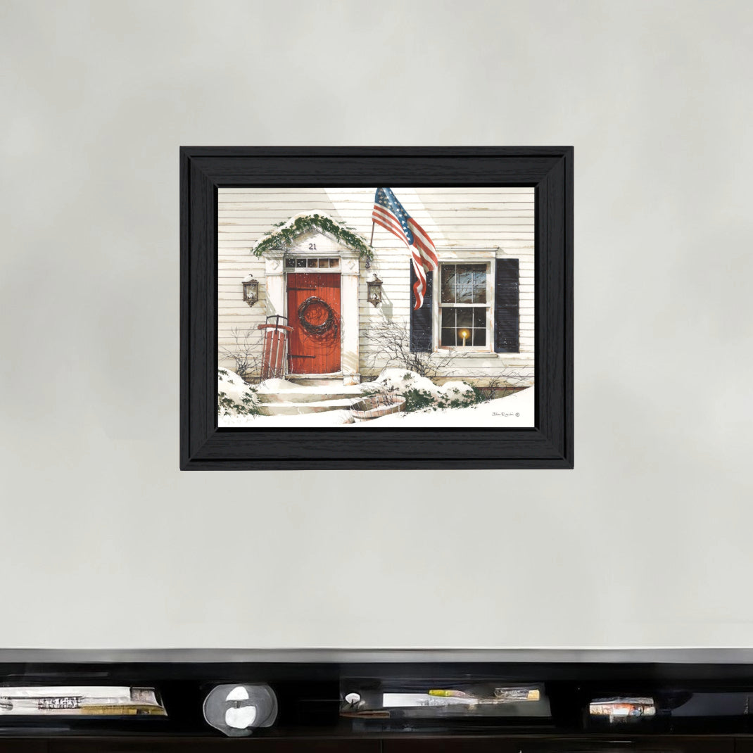 Main Street 2 Black Framed Print Wall Art