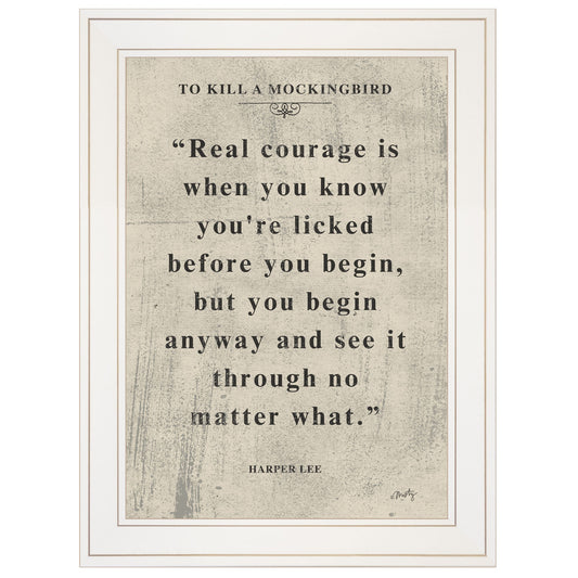 Book Quote Vi 1 White Framed Print Wall Art