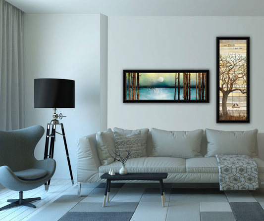 Set Of Two I Met You Or Living Your Dreams 1 Black Framed Print Wall Art