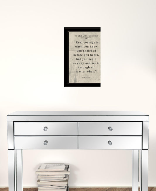 Book Quote Vi 2 Black Framed Print Wall Art