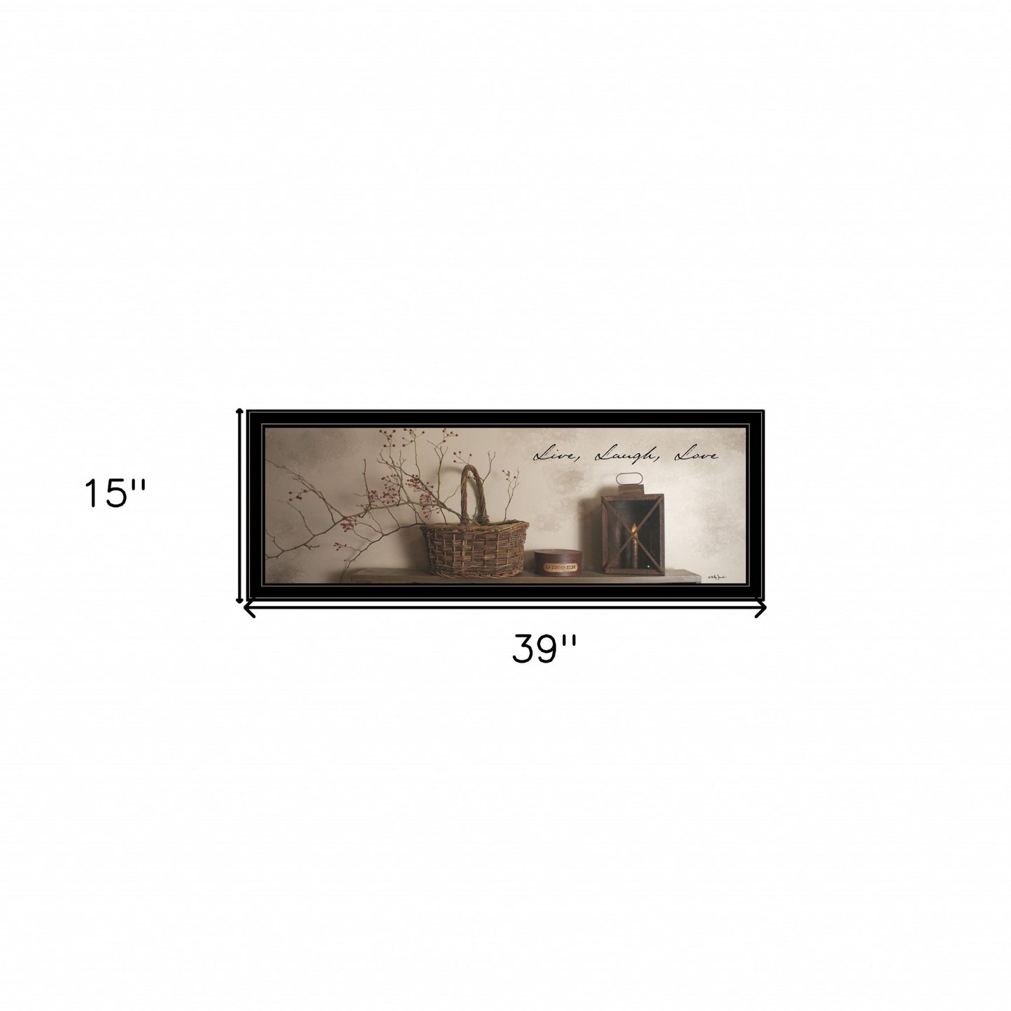 Live Laugh And Love 4 Black Framed Print Wall Art