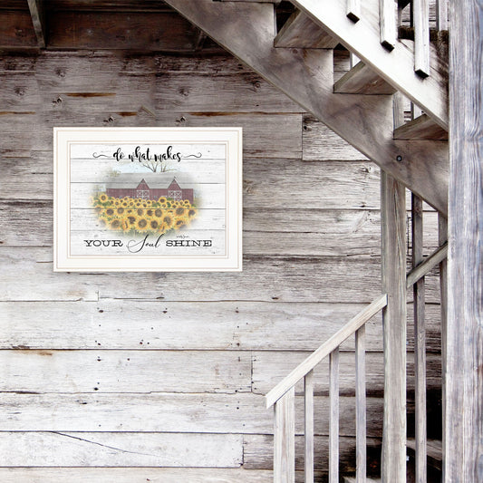 Do What Makes Your Soul Shine White Framed Print Wall Art