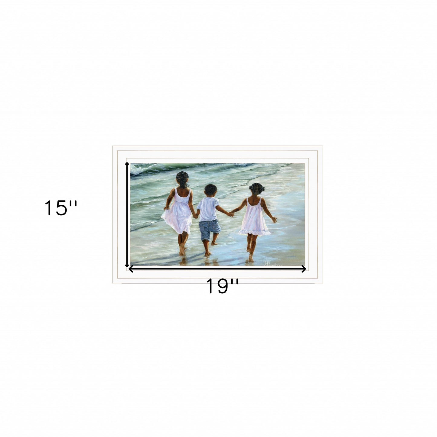 Family And Friends 2 White Framed Print Wall Art