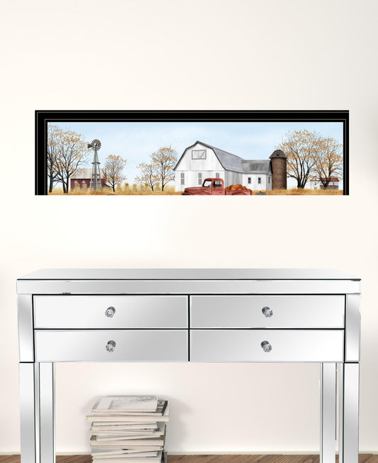 Set Of Two Billy Jacobs Seasonal Autumn Or Winter Black Frame Black Framed Print Wall Art