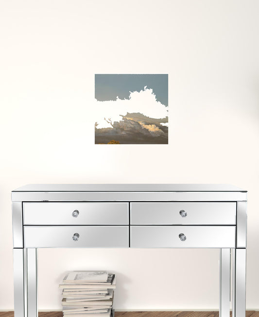 Summer Pastures Holstein Cows With Windmill White Framed Print Wall Art