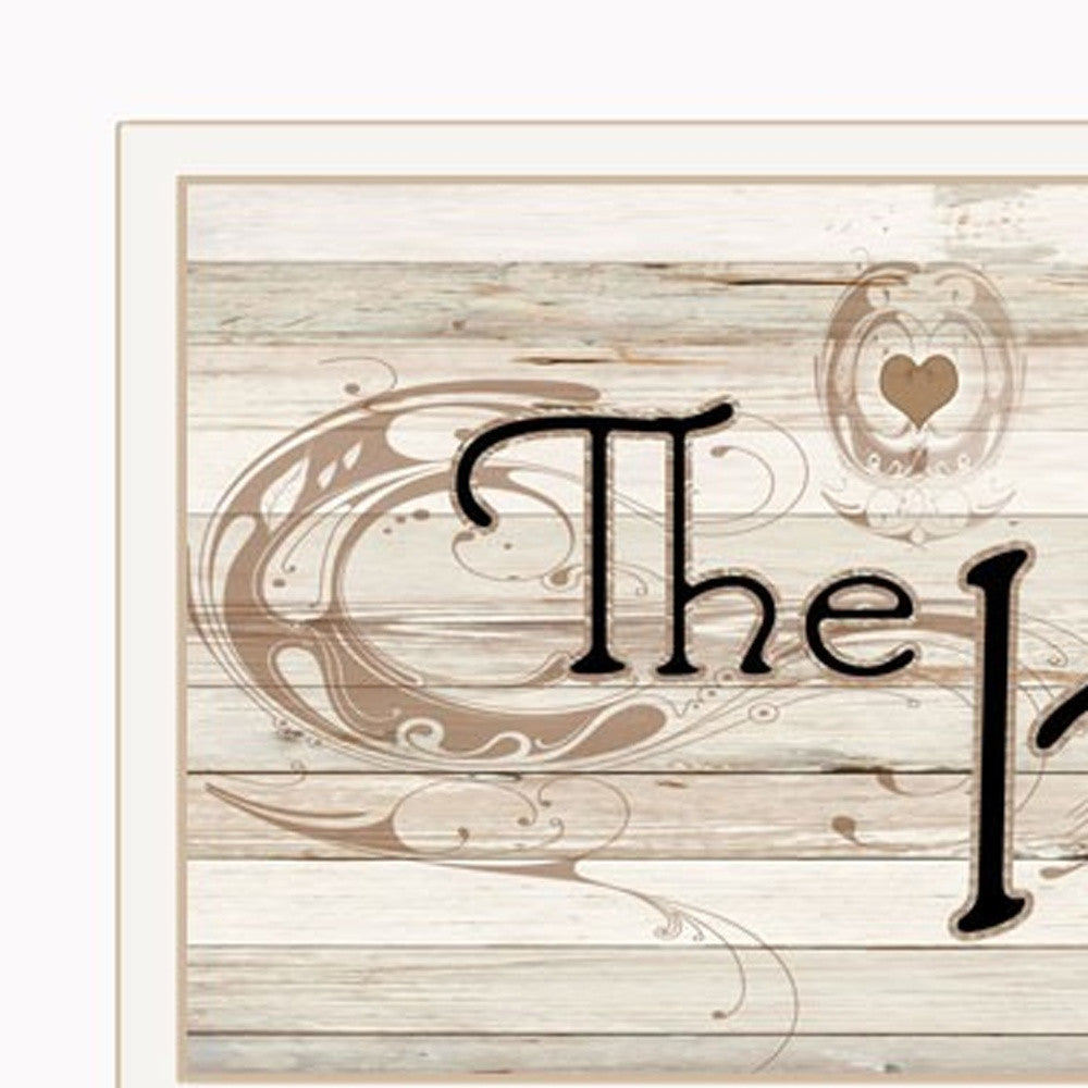 Set Of Four Kitchen Print (33x8) & Mug Rack(Horizonal) 27x8x3 White Frame White Framed Print Wall Art