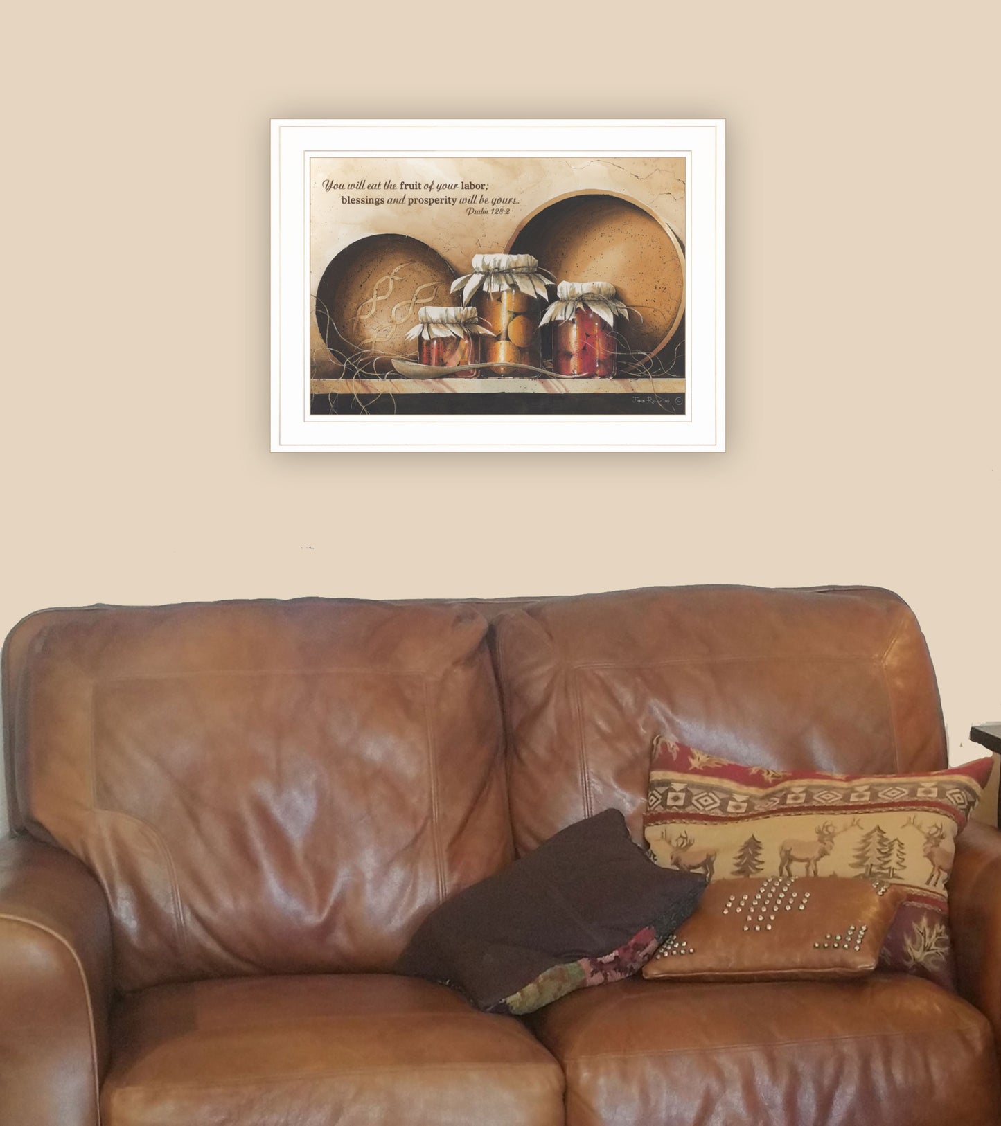 Blessings And Prosperity 2 White Framed Print Wall Art