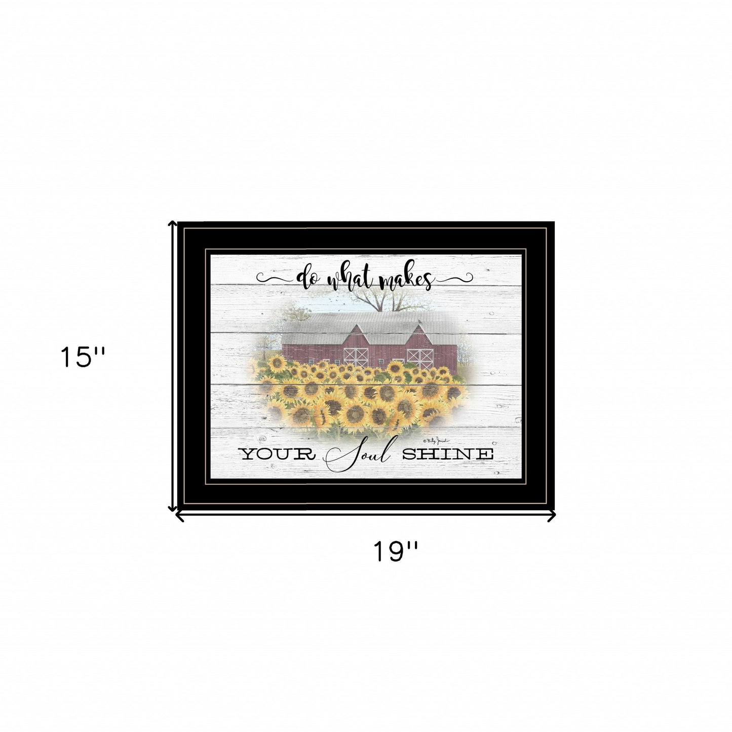 Do What Makes Your Soul Shine Black Framed Print Wall Art
