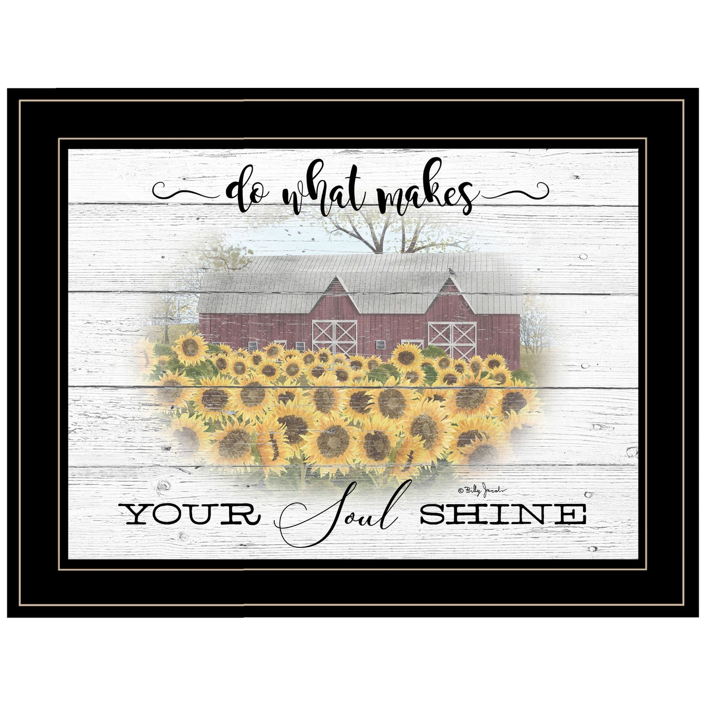 Do What Makes Your Soul Shine Black Framed Print Wall Art