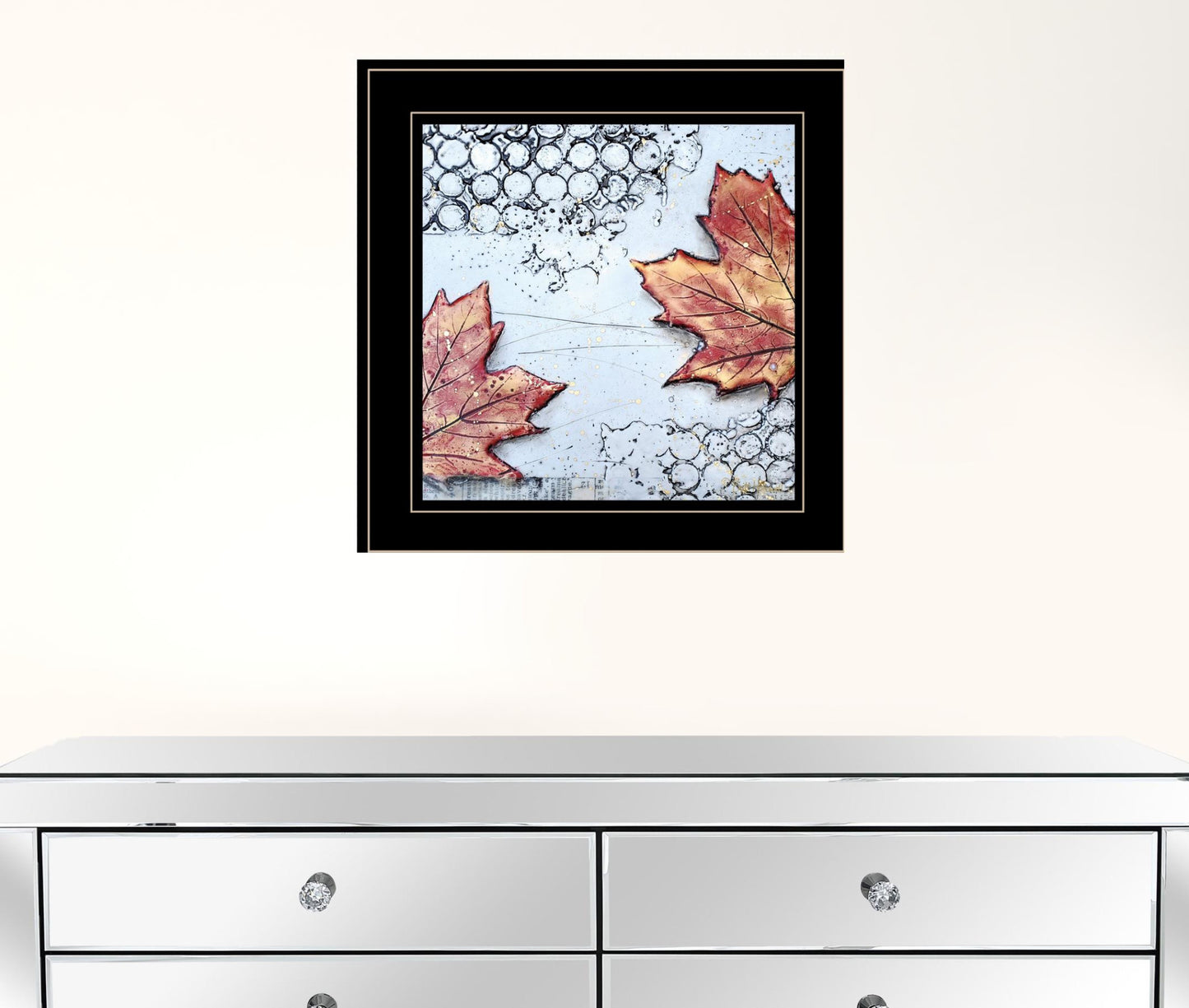 Channeling Fall 3 Black Framed Print Wall Art