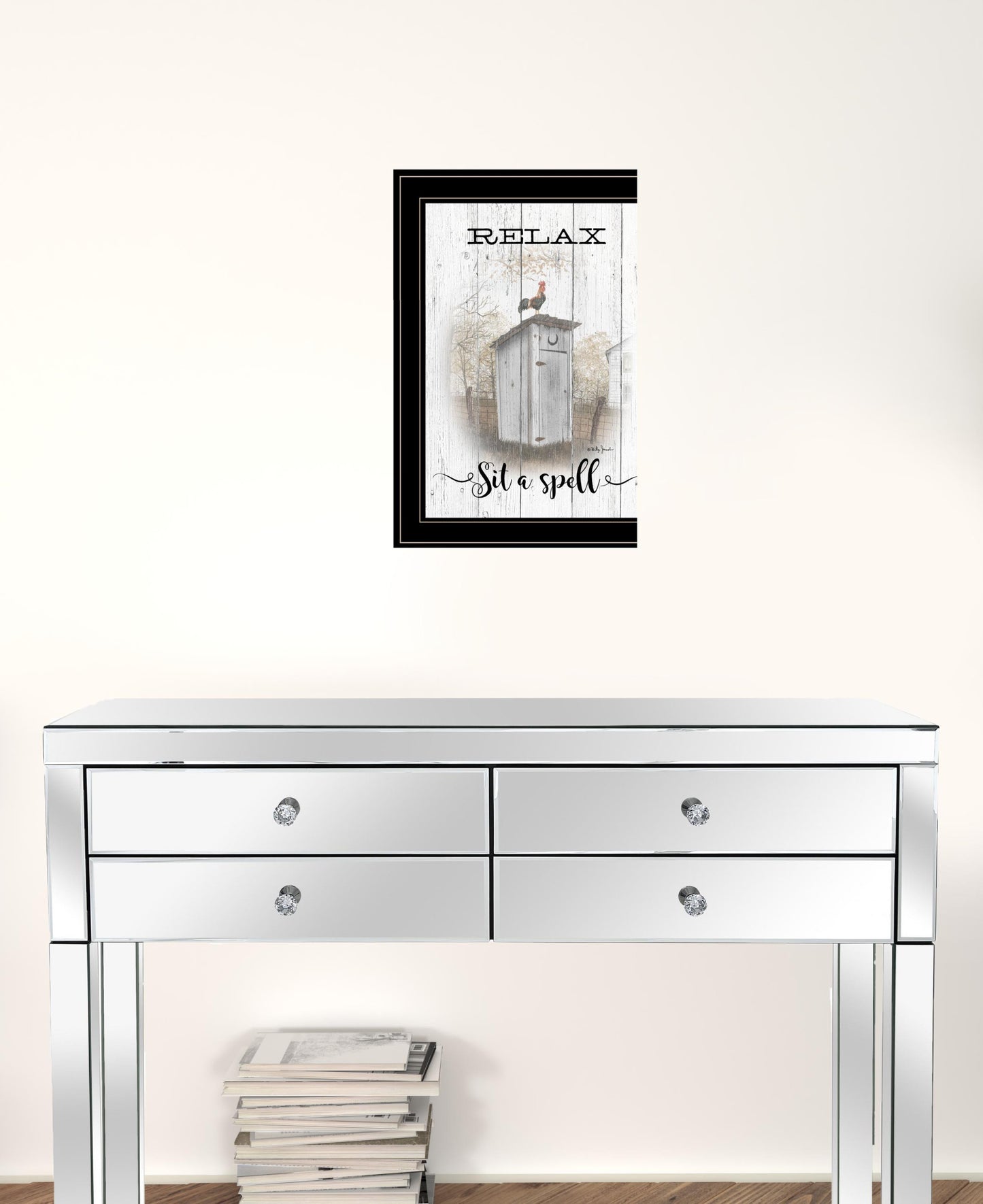 Relax Sit A Spell 2 Black Framed Print Wall Art