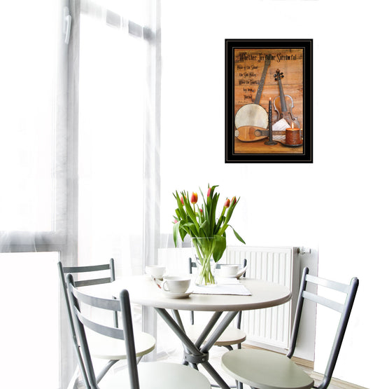 Music 10 Black Framed Print Wall Art