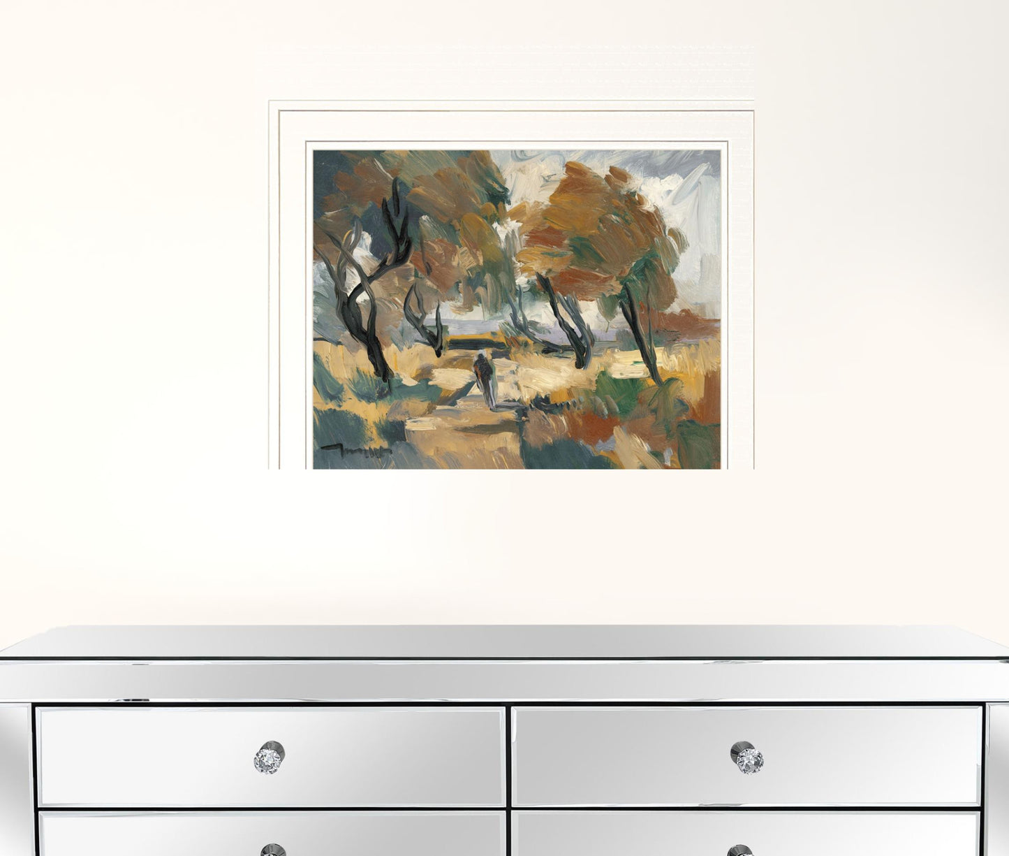Early Walk 2 White Framed Print Wall Art