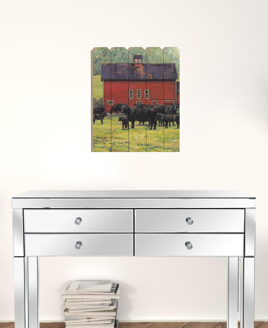 By The Red Barn Unframed Print Wall Art