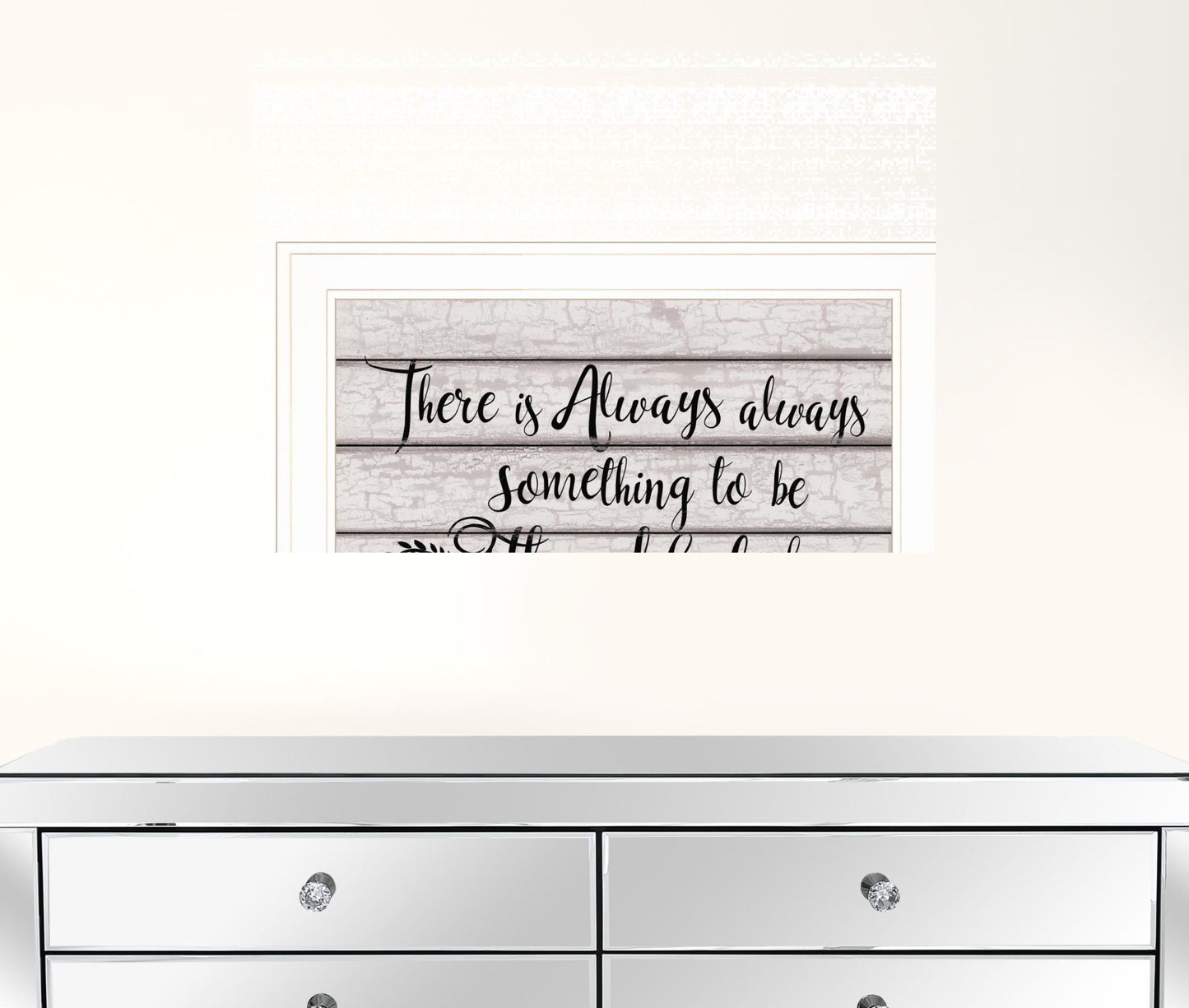 Always Thankful 2 White Framed Print Wall Art